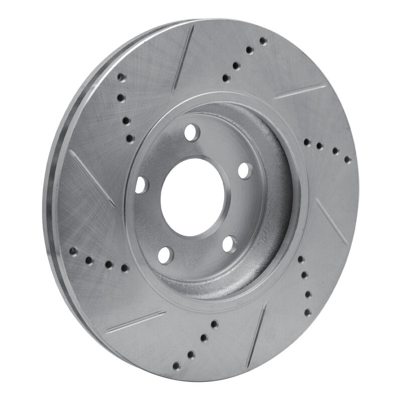 DFC 04-12 Chevrolet Cobalt Front Right Drilled & Slotted Silver Brake Rotor