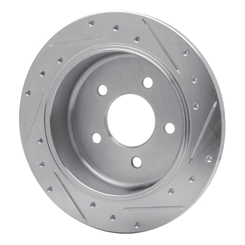DFC 96-02 Ford Crown Victoria Rear Left Drilled & Slotted Silver Brake Rotor