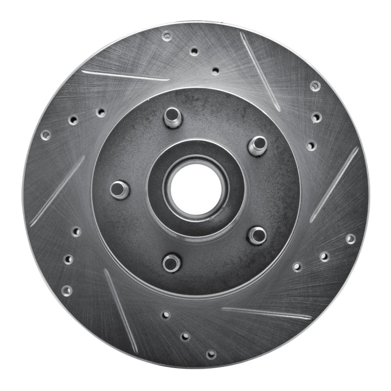 DFC 90-91 Ford LTD Crown Victoria Front Left Drilled & Slotted Silver Brake Rotor