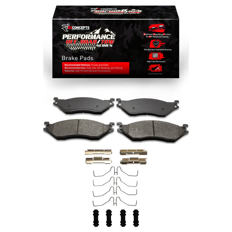 R1 2004-2020 Coachmen Aurora Front/Rear Performance Off-Road/Tow Brake Pads & Hardware Kit