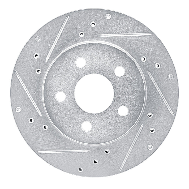 DFC 82-82 Buick Century Front Left Drilled & Slotted Silver Brake Rotor