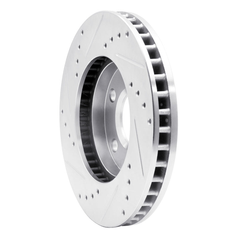 R1 90-97 Buick Riviera Front Right Drilled & Slotted Silver Brake Rotor