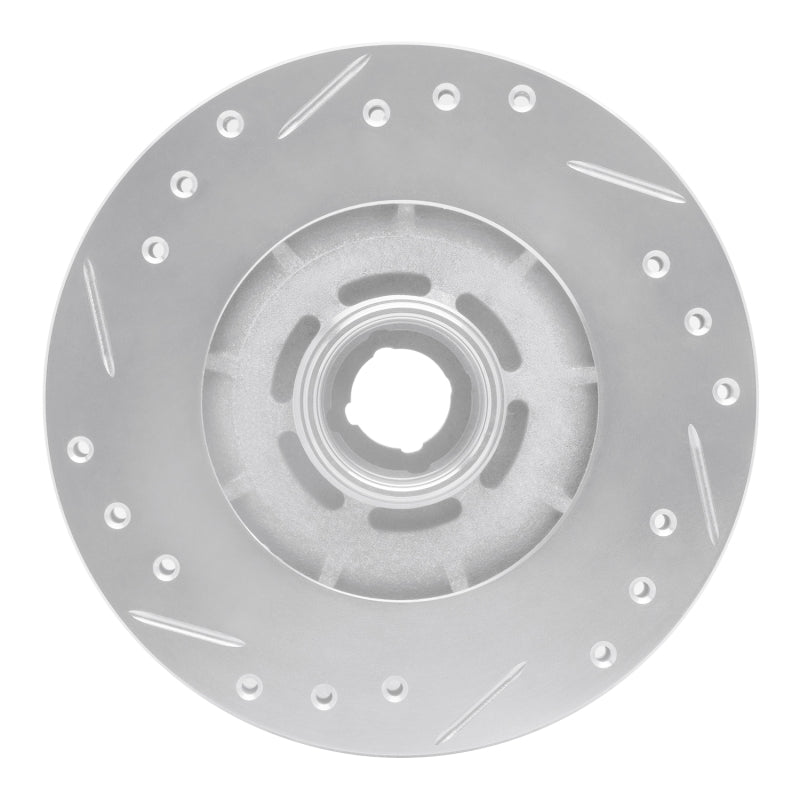DFC 79-83 Mazda RX-7 Front Right Drilled & Slotted Silver Brake Rotor