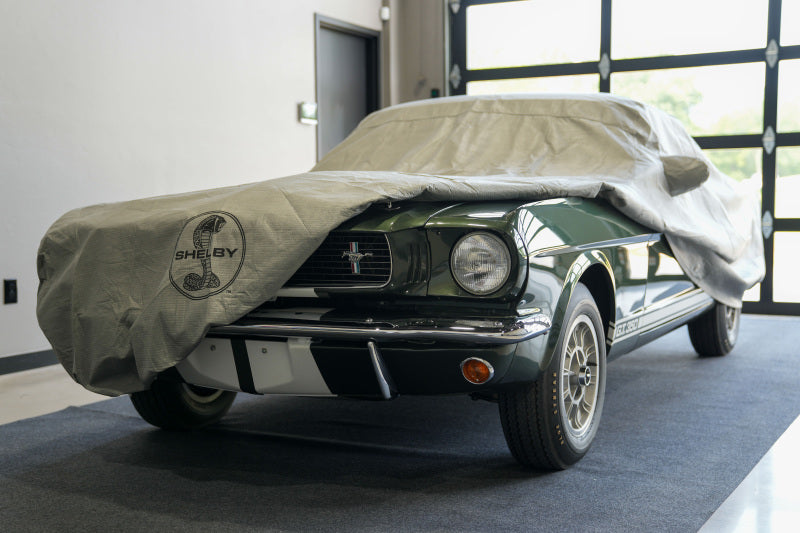 Covercraft 67-68 Ford Mustang Custom 5-Layer Indoor Car Cover With Black Shelby Snake Medallion Logo