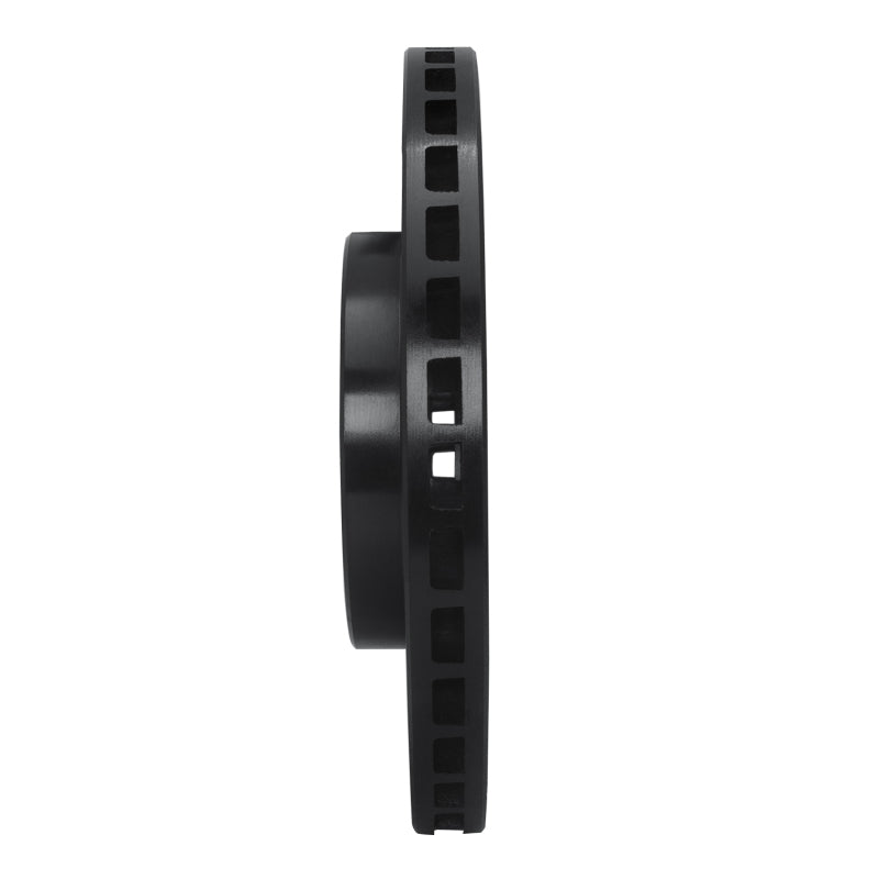 R1 90-04 Mitsubishi Montero Sport (USA/Canada) Front Right Drilled & Slotted Black Brake Rotor