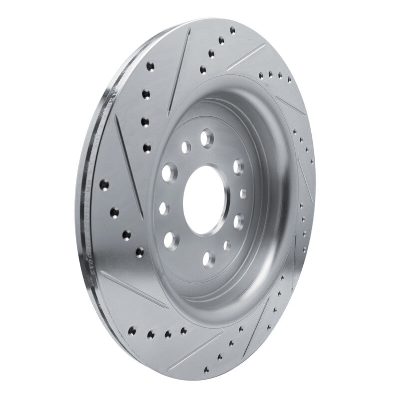 DFC 21-25 Jeep Grand Wagoneer Rear Right Drilled & Slotted Silver Brake Rotor