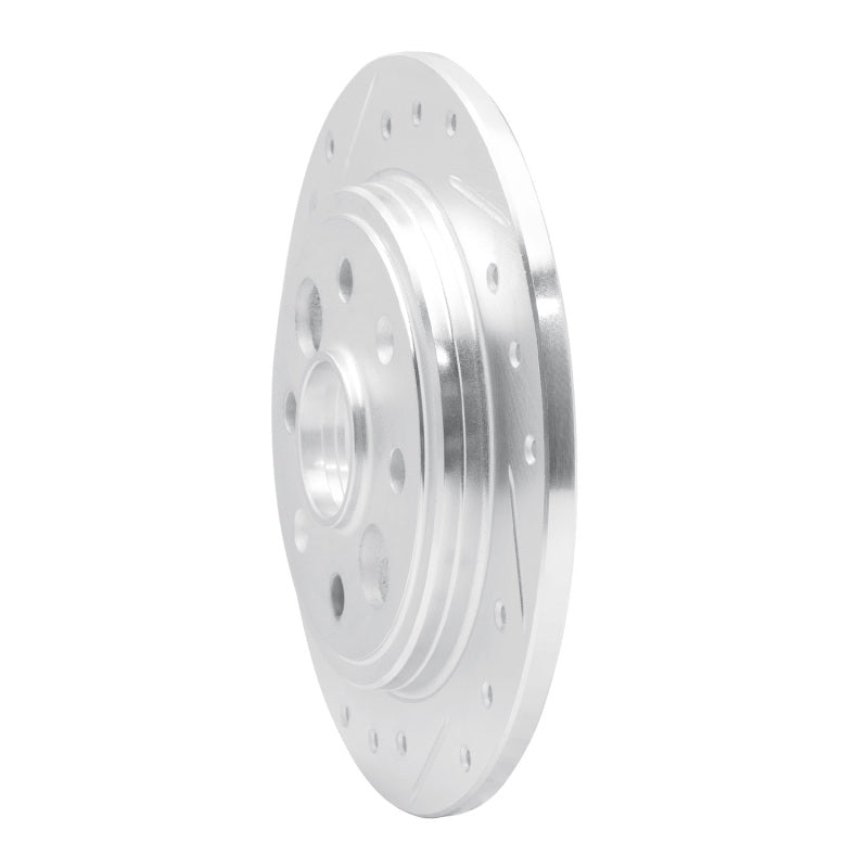 DFC 86-89 Acura INTEGRA Rear Left Drilled & Slotted Silver Brake Rotor