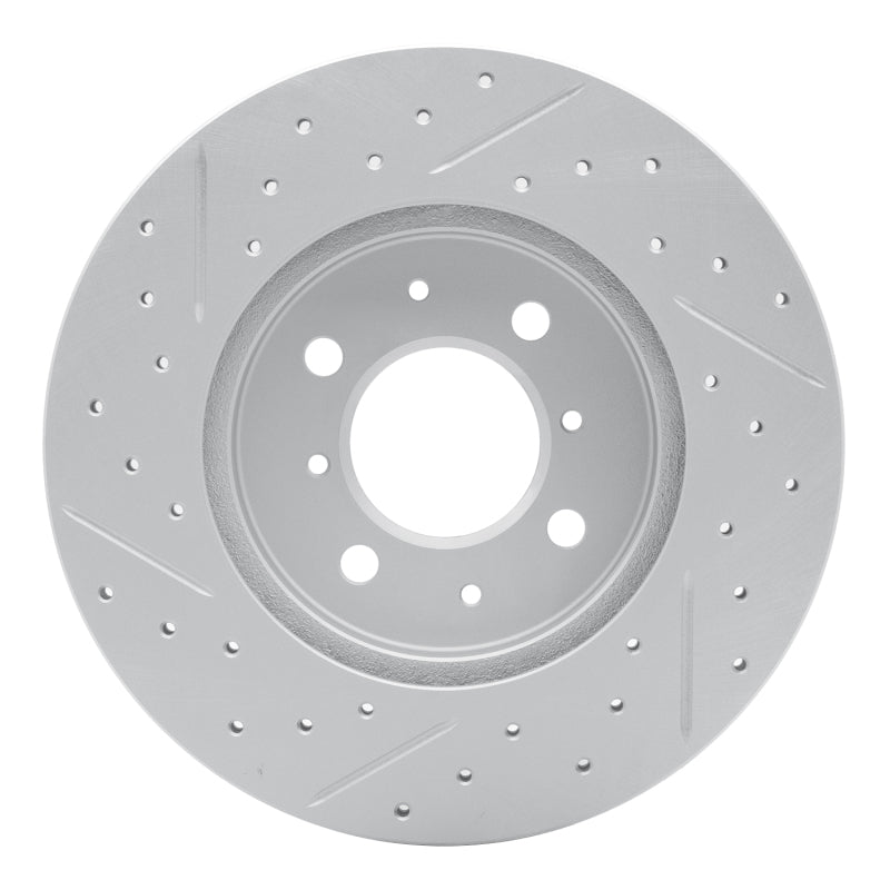 R1 04-17 Chevrolet Aveo (Mexico) Front Right Drilled & Slotted Geo-Carbon Rotor