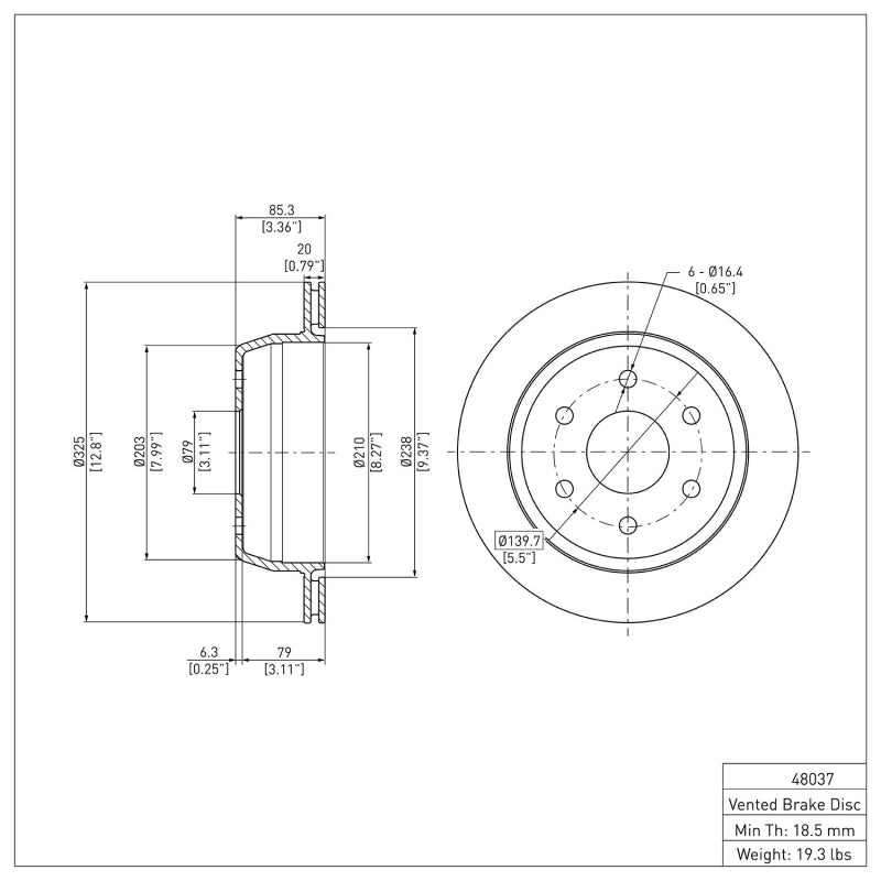 R1 99-07 Chevrolet Silverado 1500 Rear Brake Rotor