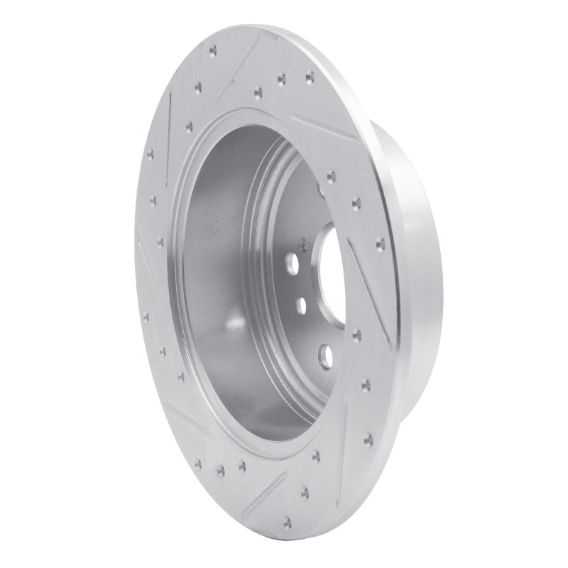 DFC 08-13 Toyota Highlander Rear Right Drilled & Slotted Silver Brake Rotor