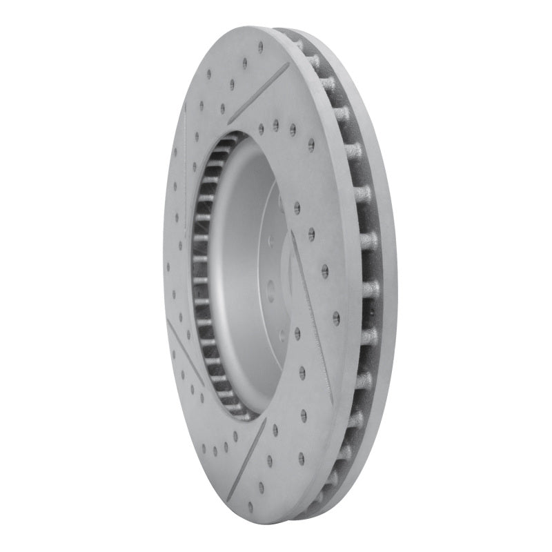 R1 14-20 Cadillac Cts Front Right Drilled & Slotted Geo-Carbon Rotor