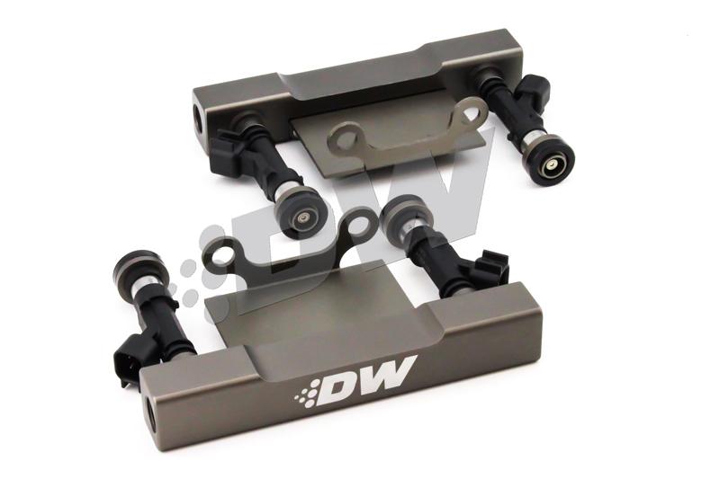 DeatschWerks 04-06 Subaru STI/LGT Side Feed to Top Feed Fuel Rail Conv Kit w/ 1500cc Injectors