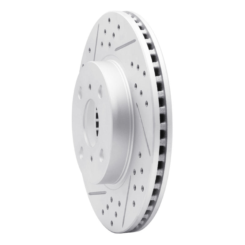 R1 06-19 Scion IQ Front Left Drilled & Slotted Geo-Carbon Rotor
