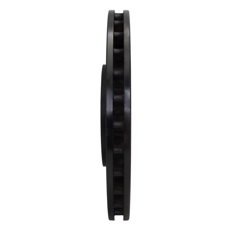 R1 08-15 Mitsubishi Lancer Front Right Drilled & Slotted Black Brake Rotor