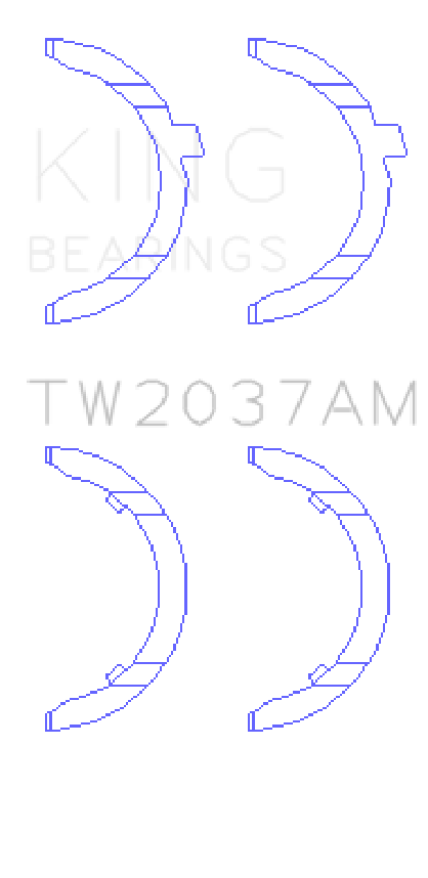 King Engine Bearings BMW M5 E39 5.0L V8 S62B50 Thrust Washers