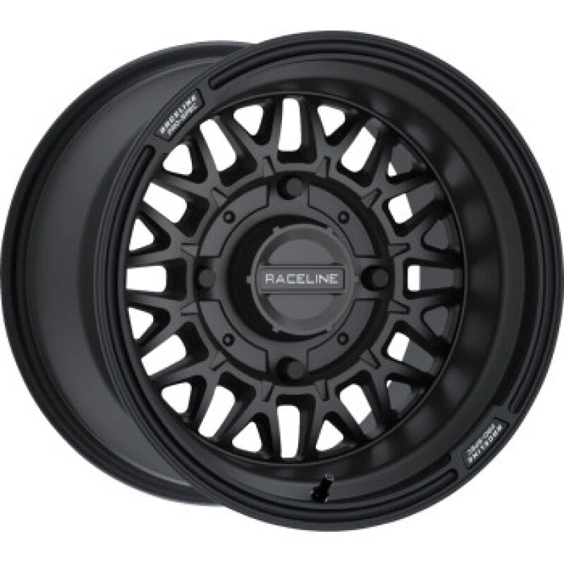 Raceline A13B Omega 15x7in/4x137 BP / 10mm Offset /110.18mm Bore - Satin Black Wheel