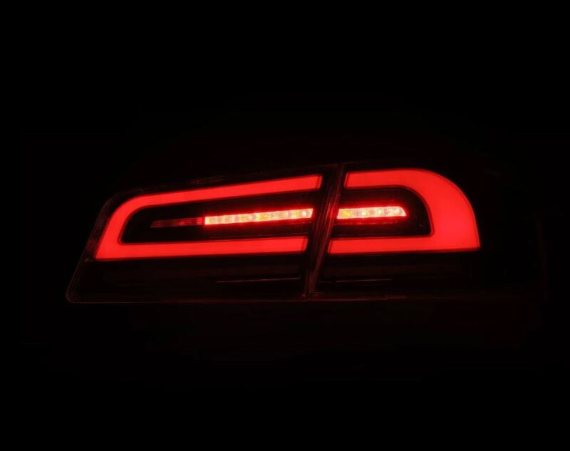 AlphaRex 12-21 Tesla Model S LUXX-Series LED Tail Lights - Black/Red (US Models Only)