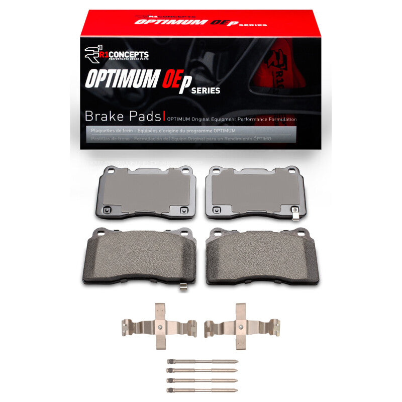R1 2017-2025 Honda Civic Hatchback Front R1 Optimum OE Pads & Hardware Kit