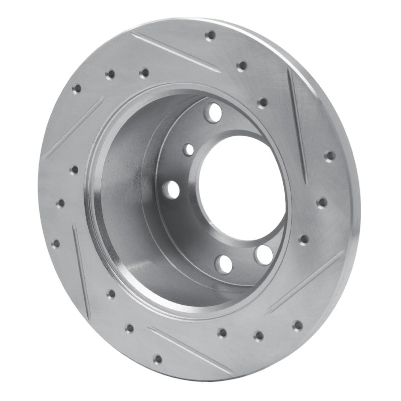 R1 02-18 Dodge Sprinter 3500 Rear Left Drilled & Slotted Silver Brake Rotor