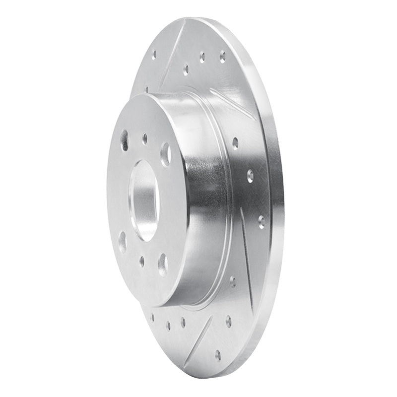 DFC 85-86 Toyota MR2 Rear Left Drilled & Slotted Silver Brake Rotor