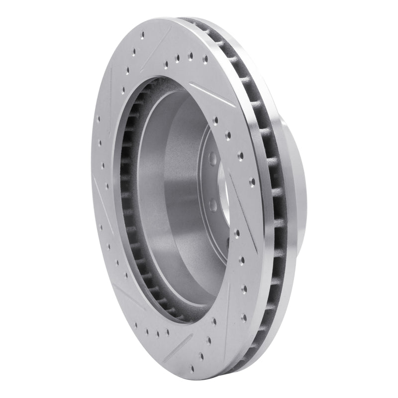DFC 75-94 Ford E-350 Econoline Front Right Drilled & Slotted Silver Brake Rotor