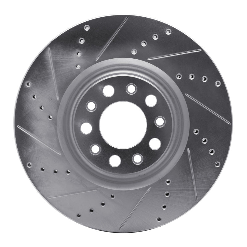 DFC 17-25 Alfa Romeo GIULIA Front Left Drilled & Slotted Silver Brake Rotor