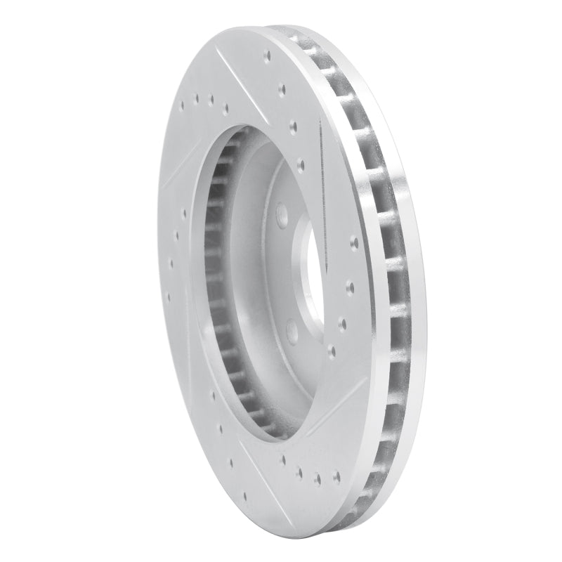 R1 01-07 Buick Rendezvous Front Left Drilled & Slotted Silver Brake Rotor