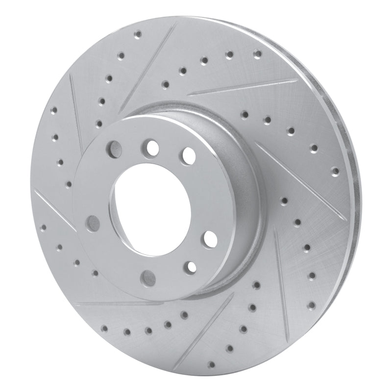 DFC 91-01 BMW 850CI Front Left Drilled & Slotted Silver Brake Rotor