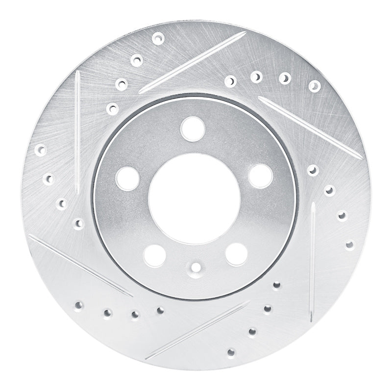 DFC 03-18 Volkswagen Crossfox (Mexico) Front Left Drilled & Slotted Silver Brake Rotor