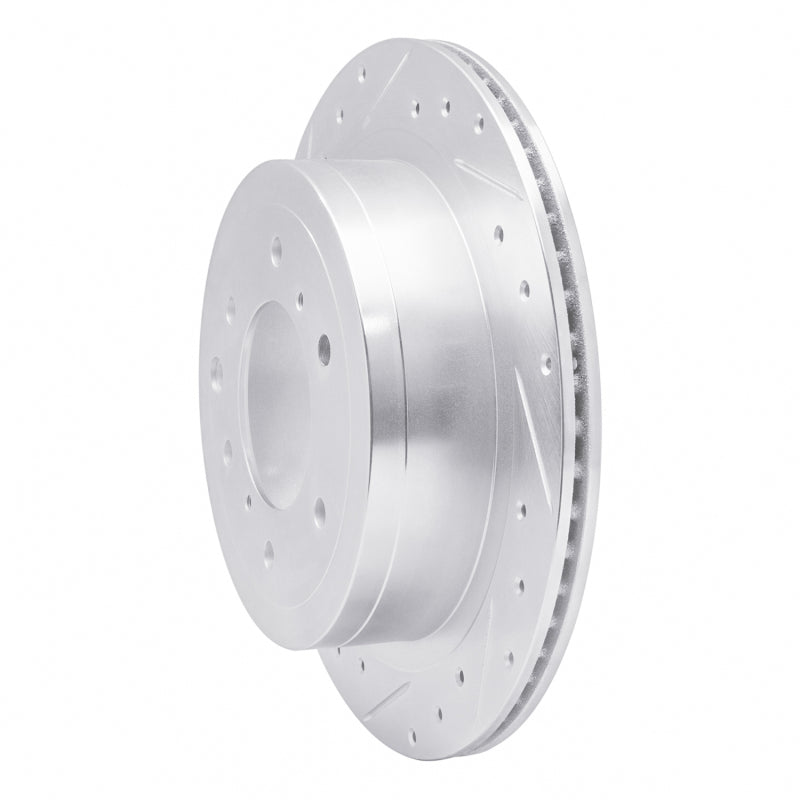 DFC 08-14 Mitsubishi Montero Limited (Mexico) Rear Left Drilled & Slotted Silver Brake Rotor