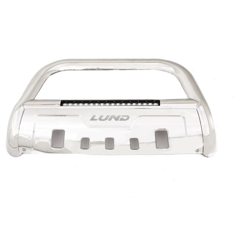 Lund 19-22 Chevrolet Silverado 1500 (Excl. 2019 LD) Bull Bar w/Led Light Bar - Polished