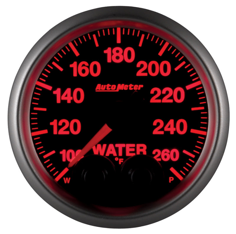 Autometer Elite 52mm 100-260 Degrees F Water Temperature Peak and Warn Gauge w/ Electronic Control