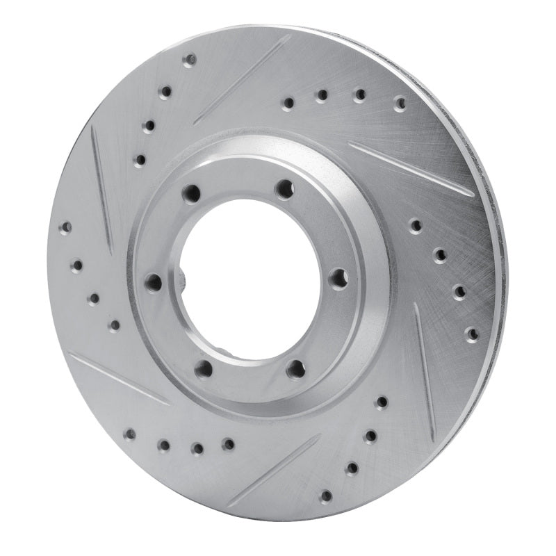 DFC 84-87 Isuzu Trooper Front Left Drilled & Slotted Silver Brake Rotor