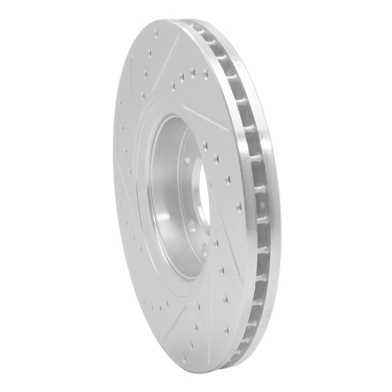 R1 03-11 Cadillac BLS (Mexico) Front Right Drilled & Slotted Silver Brake Rotor