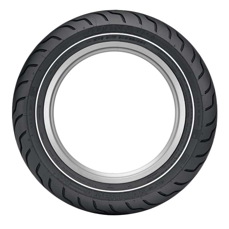 Dunlop American Elite Bias Rear Tire - 180/65B16 M/C 81H TL - Narrow Whitewall