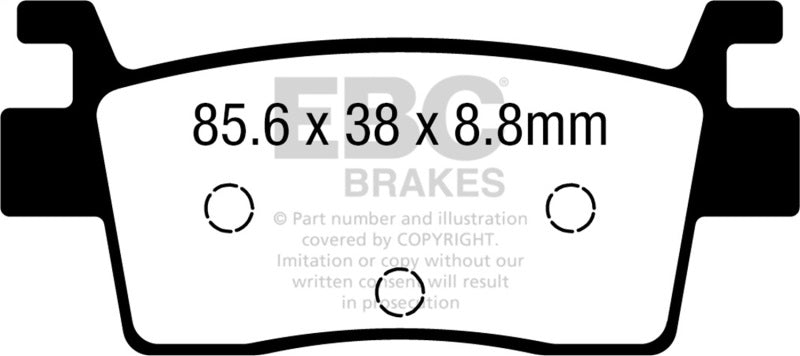 EBC 20-24 Kawasaki KRX 1000 Teryx Rear Left/Right SXR Race Brake Pads