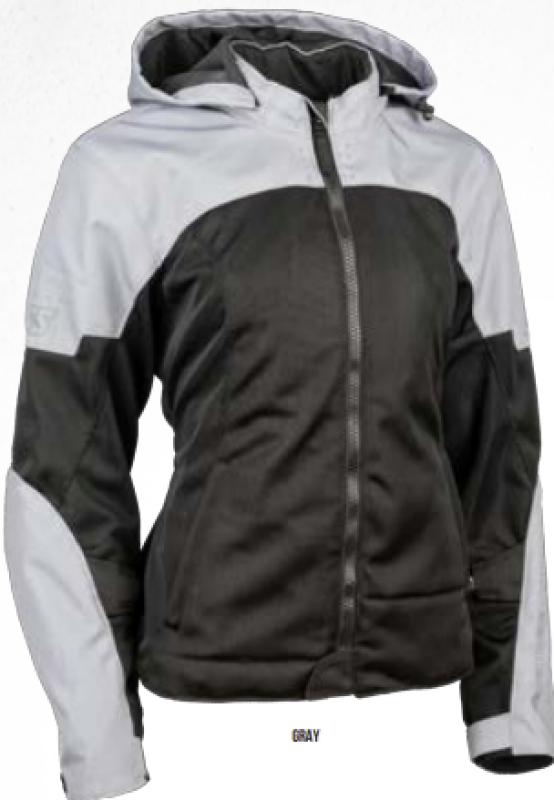 Speed and Strength Starstruck Mesh Jacket Grey/Black Womens - 2XL