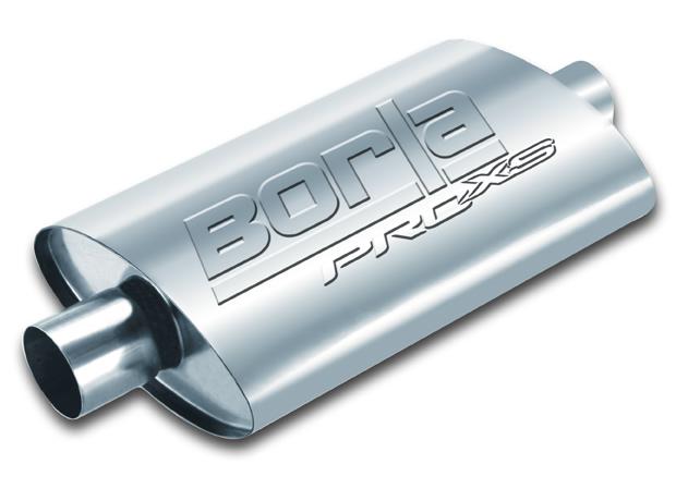 Borla Universal Center/Dual Oval 3in In / 2.5in Out 19in x 4in x 9.5in Notched PRO-XS Muffler