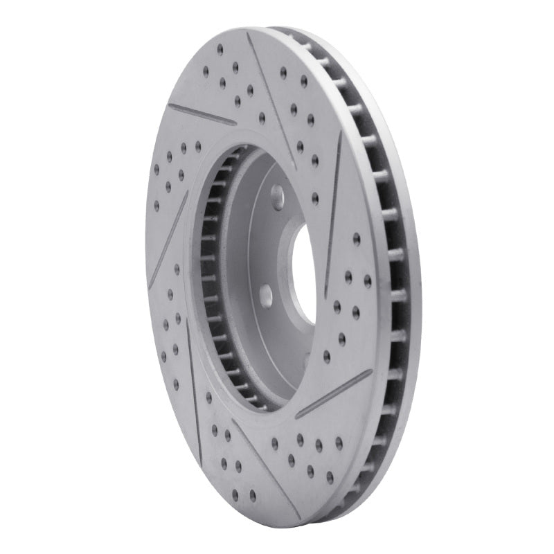 R1 08-14 Cadillac Cts Front Left Drilled & Slotted Geo-Carbon Rotor
