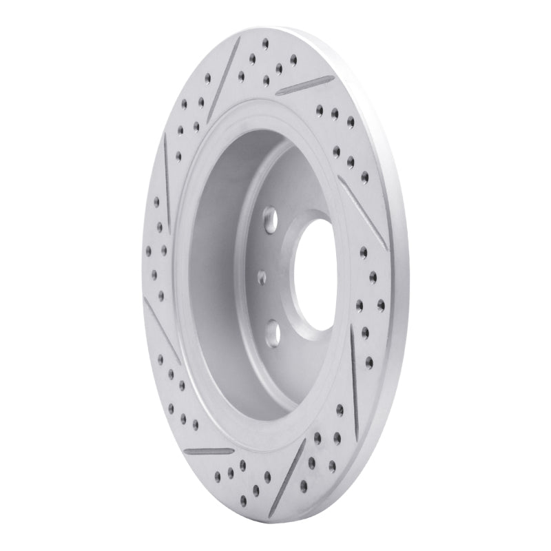 R1 11-16 Buick Regal Rear Right Drilled & Slotted Geo-Carbon Rotor