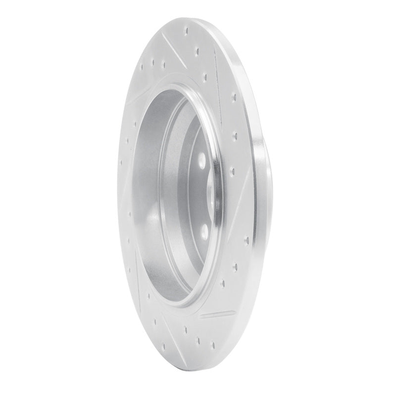 R1 03-06 Mercedes-Benz S430 Rear Left Drilled & Slotted Silver Brake Rotor