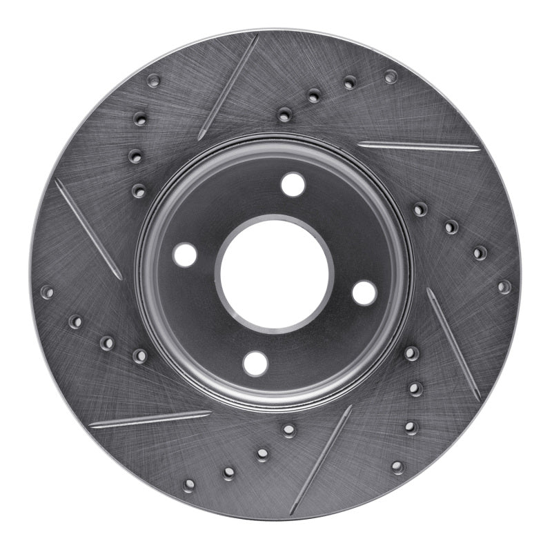 DFC 05-12 Ford EcoSport (Mexico) Front Right Drilled & Slotted Silver Brake Rotor