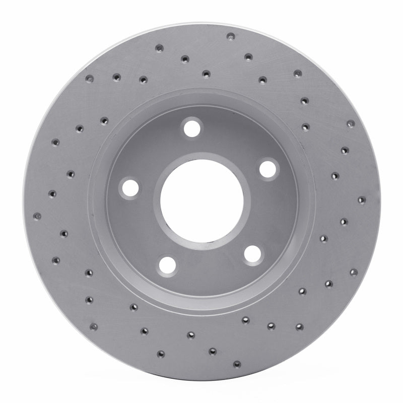 DFC 08-16 Chrysler Town & Country Front Left Drilled Geoperformance Rotor