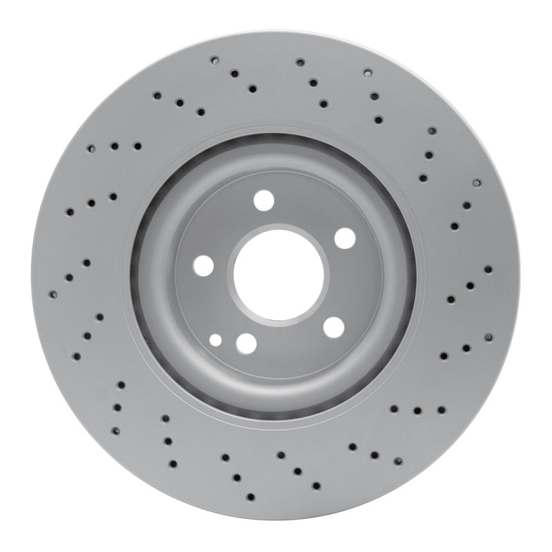 R1 07-13 Mercedes-Benz S550 Front Drilled GeoSPEC Coated Rotor