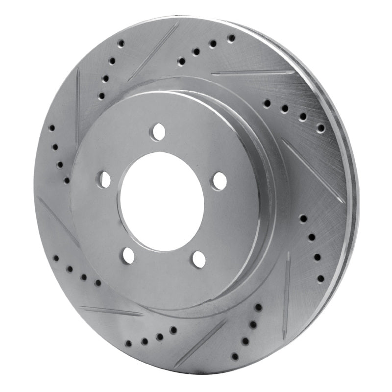 DFC 02-05 Ford Explorer Front Left Drilled & Slotted Silver Brake Rotor