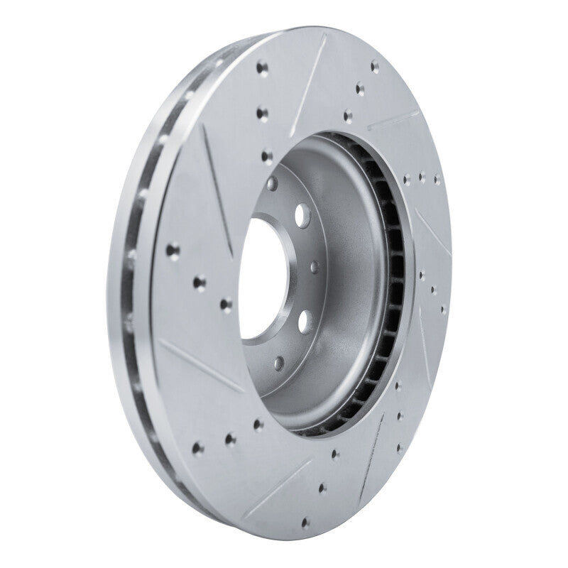R1 14-25 Ram Promaster 1500 Front Right Drilled & Slotted Silver Brake Rotor