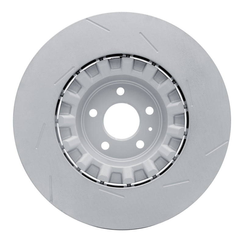R1 17-18 Porsche Macan Left Front Slotted Carbon Alloy GeoMET Rotor