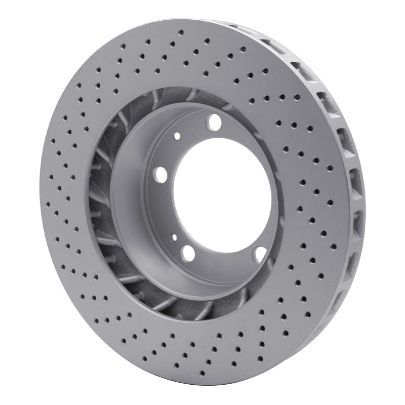 R1 94-98 Porsche 911 Right Front Drilled GeoSPEC Coated Rotor