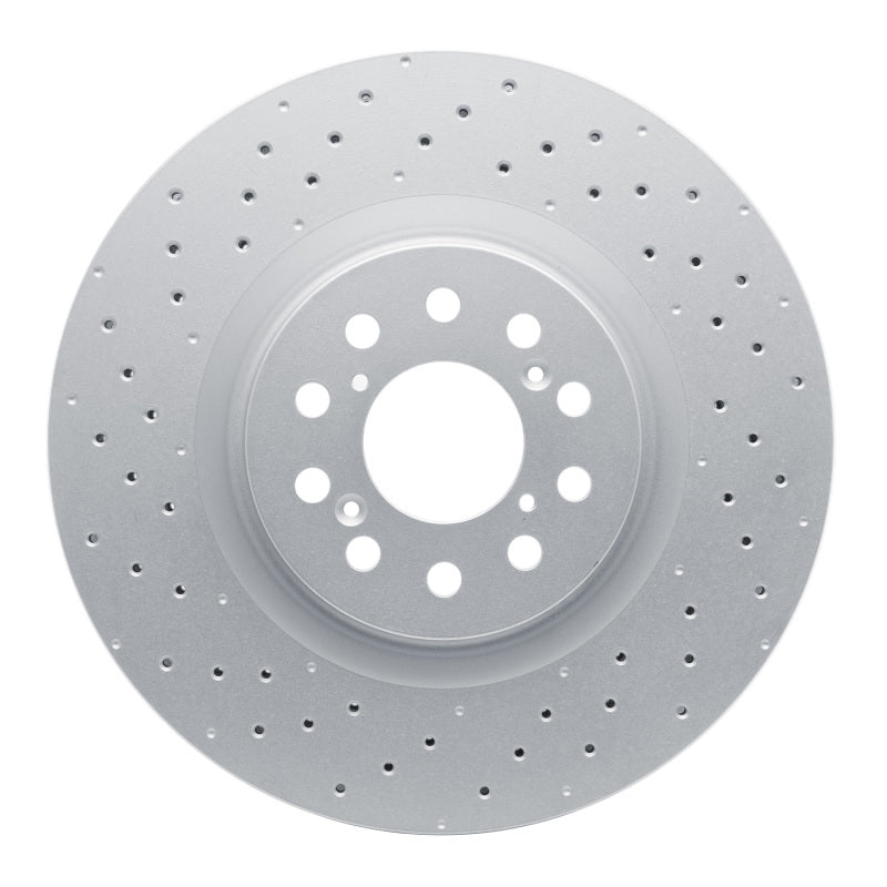 R1 17-25 Honda Civic Hatchback Front Drilled Carbon Alloy GeoMET Rotor