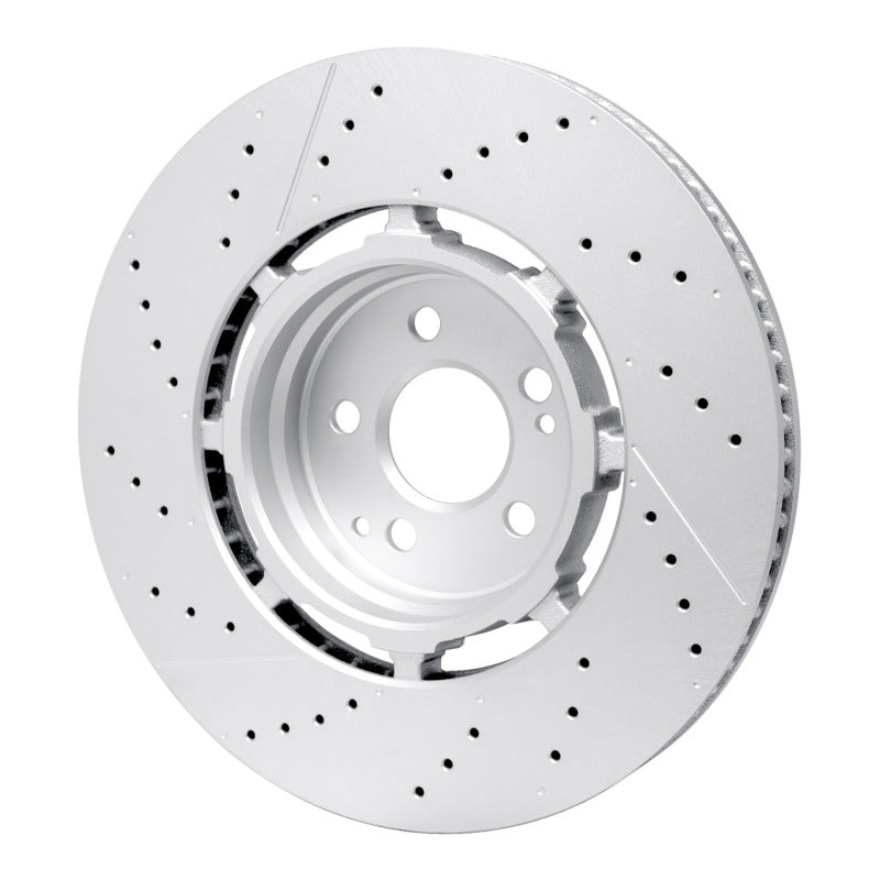R1 21-25 Mercedes-Benz Gls63 AMG Rear Drilled & Slotted Geo-Carbon Series Rotor